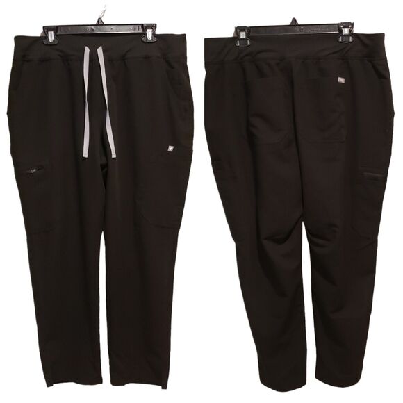 FIGS Other - Figs Scrub Pants Men Size 2XL Black Heavy Duty Waistband Joggers Tech Collection